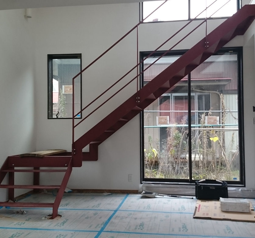 S様邸 住宅用階段の施工写真